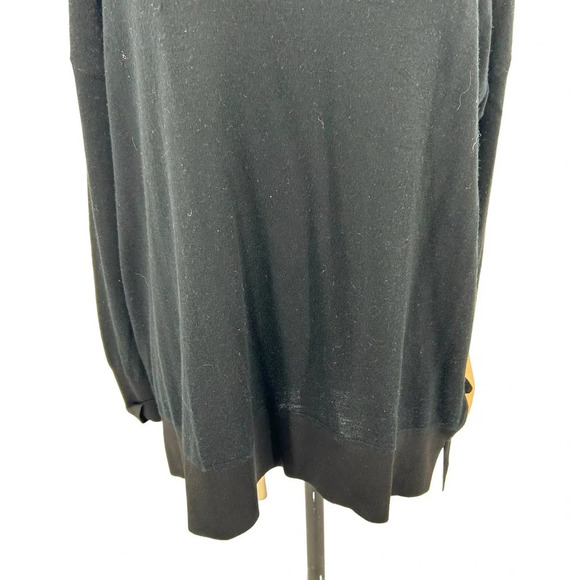 Derek Lam 10 Crosby Runway Oversized Crew Neck Black Nude Dot Back Size Small - Picture 5 of 11